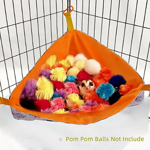 Sugar Glider Toy Box - Hanging Hammock for Cage, Accessories, Small Animal Dig Box