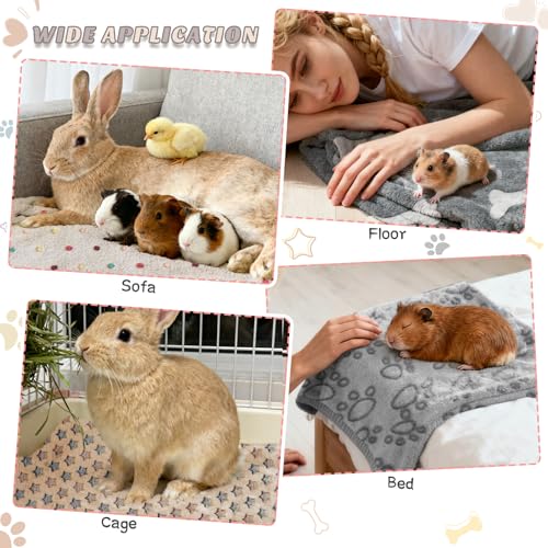 8 Pack Guinea Pig Cage Liner, Washable Guinea Pig Fleece Blankets Beding Accessories, Flannel Throw Warm Sleep Mat, Pet Pee Pads for Small Animal Hamster Rabbit Puppy Cat (Dark Color, 30x20 Inch) - color: Dark Color, size: 30x20 Inch /8 Packs