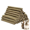 40PCS Timothy Hay Chew Sticks for Small Animals, High Fiber Dental Treats & Cage Enrichment Chews for Hamsters, Rabbits, Guinea Pigs, Chinchillas, Gerbils and Small Pets