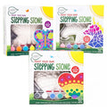 Creative Roots Paint Your Own Stepping Stones Multipack with Butterfly, Unicorn, & Heart, 3 Ceramic Stepping Stones (7 Inch Each), 18 Acrylic Paints, 3 Paintbrushes, Ages 8+ - style: 3 Pack Mystical