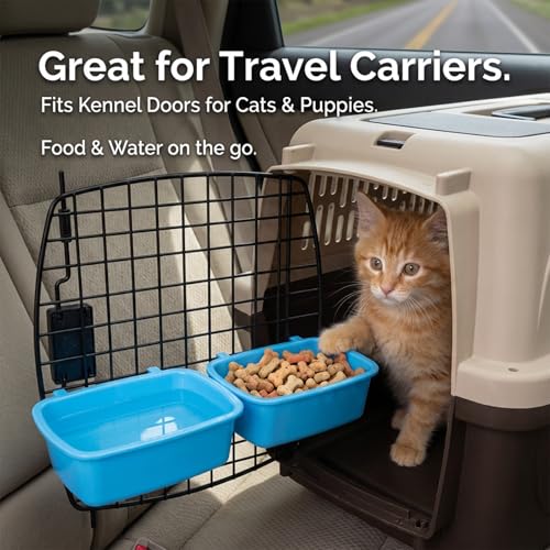 Chicken Guinea Pig Food Bowl, 4.7 * 2.8 in Rabbit Feeder Waterer Guinea Pig Bowl Bunny Water Bowls Feeder Clip-On Wire Cage Bowls for Cat Dove Puppy Bird Bath Basin Hamster Bed Kitten(3 PCS)