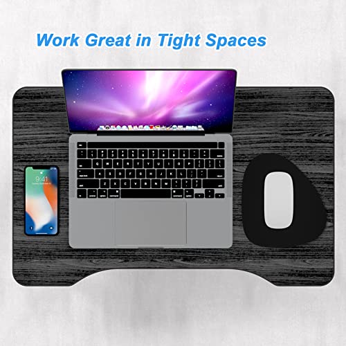 Rimilak Small Mouse Pad 6 x 7 Inch, Irregular Mini Mousepad, Black | Non-Slip Rubber Base, Waterproof Compact Mouse Mat for Laptop Computer Wireless Mouse Keyboard Home Office Travel - color: Black, size: 7L x 6W inches
