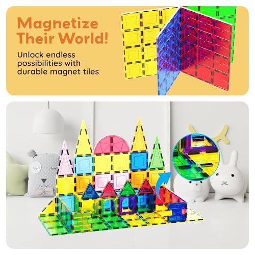 PicassoTiles 4 Piece Magnetic Tile Base Plate, Jumbo Stabilizer Foundation | 12x9 inch pieces, STEM building toy, ages 3+, geometry play set, add-on design, extra large format, scalable creative builds - style: 4 pcs XL Plate
