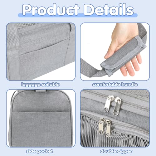 Cat,Dog Carrier for Small Medium Pet Carrier,Soft Sided Dog Bag Up to 12Lbs Puppy Carrier,Breathable Portable Foldable Airline Approved Pet Carriers for Travel (Grey)