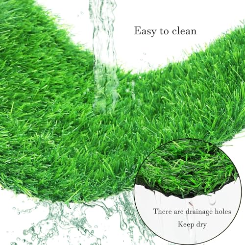 VERAMI Chicken Nesting Box Pads,12"x12" Washable Artificial Grass Rug Carpet Fake Grass Synthetic Turf Mat for Chicken Coop Pet Garden Lawn Indoor Outdoor (Green-6 pcs)