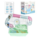 Hamster Cage, A Wire Rat Cage with a Large Space for Dwarf Hamsters, Guinea Pig, Gerbils, Mouse or Other Small Animal Cage. - color: Green