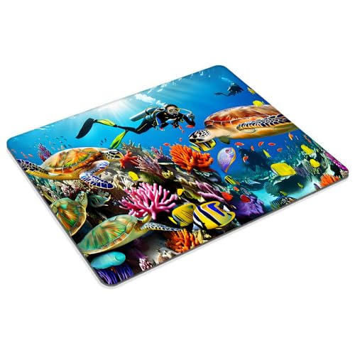 Marine Turtle Mouse pad Customized Mousepad Non-Slip Rubber Base Mouse Pads for Computers Laptop Office Desk Accessories Mouse pad - color: Marine turtle