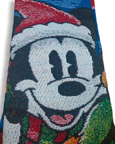 Disney Mickey Mouse, Sleigh Ride Woven Tapestry Throw Blanket, 48" x 60", Multi Color - color: Sleigh Ride