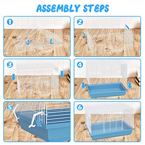 Hamster cage for Hamsters, Gerbils, mice, Rats, Small Guinea Pigs and Other Small Animals. - color: Blue, size: Medium