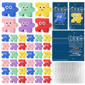 HyDren 60 Set Inspirational Puzzle Stress Ball Teamwork Gifts Bulk | Team Gifts, Motivational Cards, Kawaii Squeeze Stress Relief Ball, Employee Appreciation, Cute Fidget Toy for Coworker, Adult - style: Puzzle