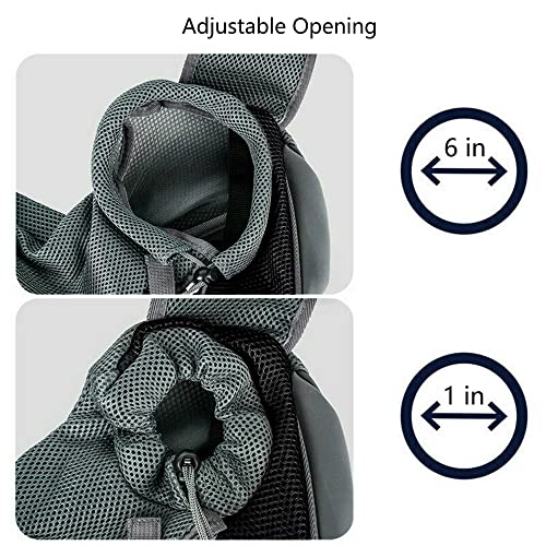Kucehiup Pet Sling Carrier Travelling Hands-Free Puppy Backpack Black - color: Black