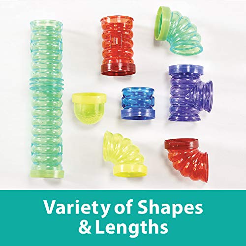 Kaytee CritterTrail Fun-nel 16-Piece Assorted Hamster Tubes | Expand play space. Hamster tunnels for habitat expansion. Small animal tubes & tunnels, easy-clean, comfort grip - size: 16-Piece Assorted Tubes Kit