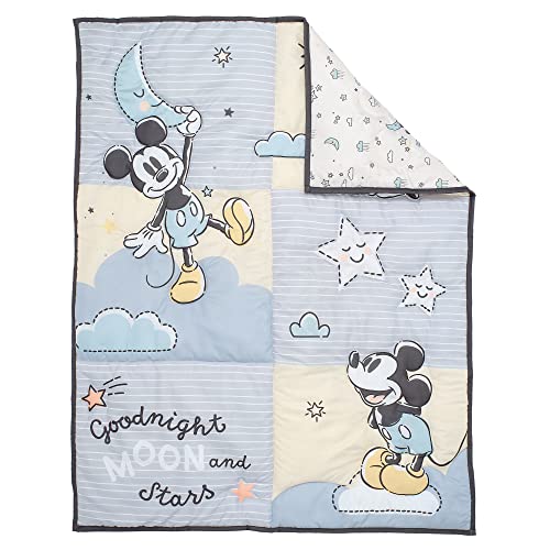 Lambs & Ivy Disney Baby Moonlight Mickey Mouse 3-Piece Nursery Crib Bedding Set - color: Moonlight Mickey