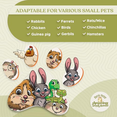 Hemp Bedding for Chickens - Made from 100% Natural Hemp - Superior Absorption & Odor Control- Eco-Friendly Hemp Bedding for Chickens - Easy Maintenance Hemp Bedding for Small Animals - size: 33 lbs.