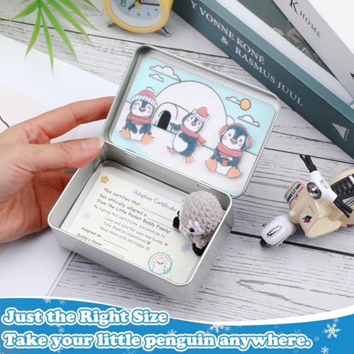 Little Pocket Penguin Mini pengy Penguin Gifts Travel Buddy | Cute mini penguin in a pocket tin, a collectible desk gift for coworkers, friends and penguin lovers - style: Penguin