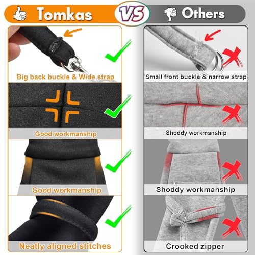 Tomkas Small Dog Sling Carrier - Classic Pocket & Classic Strap - Wrap Carrier - for 3-10 lbs Pets(Black) - color: Black