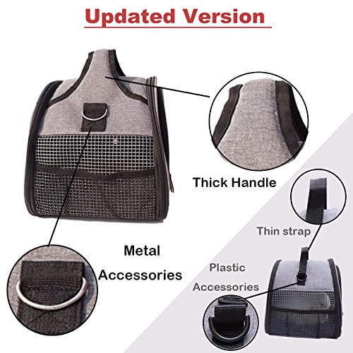 Bunny Carrier, Portable Small Pet Bag with Water Bottle Holder | Breathable carrier, lightweight, leak-proof liner, vet appointments& outdoor trips, fits rabbits, guinea pigs, bearded dragon - size: Small