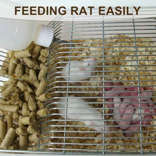 Large Lab Mouse Cage, Laboratory Rat Rodent Breeding Cage, Small Animal Cage, Mouse Breeding & Weaning Cage (XL) - size: 21.5"L x 15.4"W x 7.9"H
