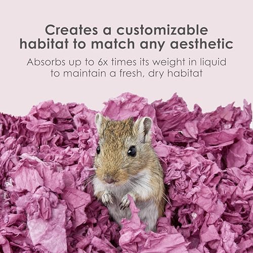 Kaytee Clean & Cozy Colors, Small Animal Bedding with Extreme Odor Control, Plum, 49.2 Liters - color: Plum, size: 49.2 Liter
