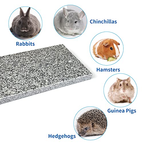 Chinchilla Cooling Stone Durable Cool Down Easy Clean in Hot Summer for Rabbit Hamster Guinea Pig Chinchilla Kitten Small Animals Spots of Grey