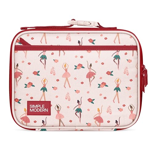 Simple Modern Kids Lunch Box & Insulated Lunch Bag for School | Ballerina | Hadley Cute Lunch Box for Girls, Boys, Toddlers | Fits Bento Box, Lunch Containers | Small Lunch Bag | Pink Ballerina - color: -Pink Ballerina