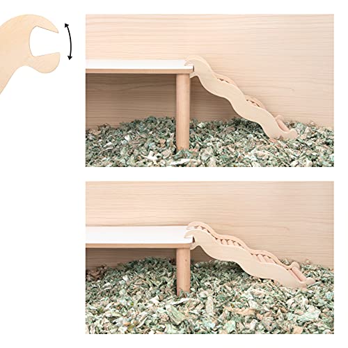 Niteangel Hamster Climbing Ladder Bridge: 8.26 x 3.7 x 1.1 inch | Can Expand Habitat Span & Explore Unlimited New Fun - Multi Use Habitat Decor for Hamsters Gerbils Mice and Small Animals - size: Medium - 8.26'' L