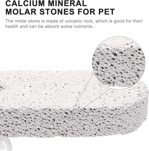 2 Pcs Dog Rocks, Hamster Chew Toys, Pet Teeth Grinding Stone, Small Animal Pet Lava Bites Chews Toy Teeth Grinding Block Mineral Calcium Stone for Hamsters Parrot Chinchillas Rabbits