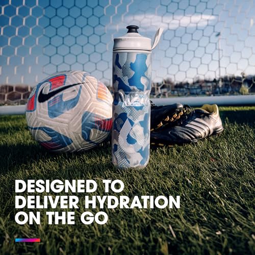 HydraPak Polar Sport Insulated Water Bottle (24oz, Pulse Purple) | High Flow, BPA Free, Tri-Layer Insulation, Leakproof, Dash Handle, Easy Squeeze, Self-Sealing Cap, for Sports - color: Pulse Purple, style: 24oz/700ml