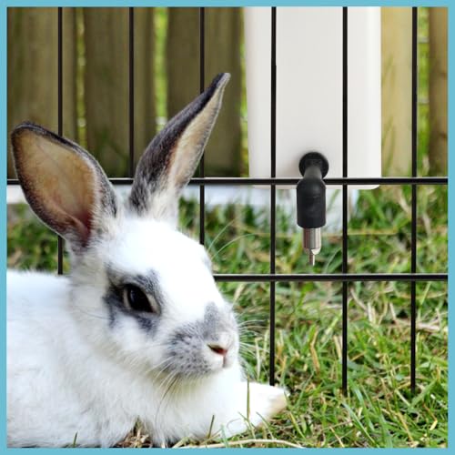 Bonchoice1000ml No Drip Rabbit Water Bottle, Leak Proof Small Animal Water Bottle, Large Capacity No Drip Water Dispenser for Bunny Rabbit/Ferret/Hamster/Guinea Pig