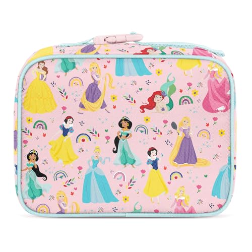 Simple Modern Disney Princess Kids Lunch Box & Insulated School Lunch Bag | Hadley Cute Lunch Box for Girls, Boys, Toddlers | Fits Bento Box, Lunch Containers | Small Lunch Bag | Princess Rainbows - color: Disney: Princess Rainbows