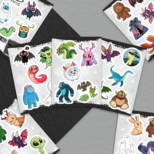 100Pcs Cryptid Stickers Waterproof, Decals - Cryptids Gifts, Party Supplies - Gift for Women & Men - color: Cryptid Stickers