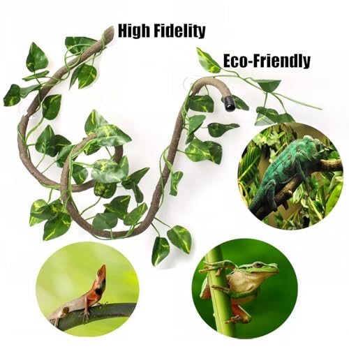TEICCI 20-Piece Bearded Dragon Tank Accessories Set | Leopard Gecko Tank Accessories, Reptile Bridge, Bearded Dragon Hammock, Suitable for Lizards, Geckos, And Chameleons