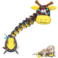 Tough Indestructible Dog Toys for Aggressive Chewers, Durable Dog Chew Toys for Large Breeds With Cotton Material & Crinkle Paper, Aggressive Chew Toys for Dogs - color: Printed