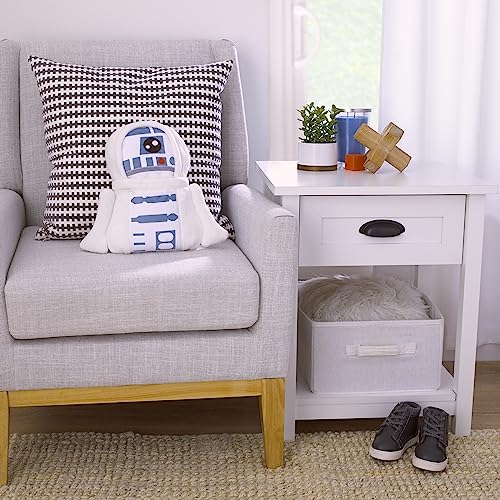 NoJo Star Wars R2D2 Blue and White Super Soft Character Shaped Toddler Blanket - color: R2d2