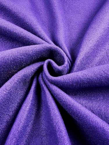 Polar Fleece Solid Purple, Fabric by the Yard - color: Purple, size: Yard