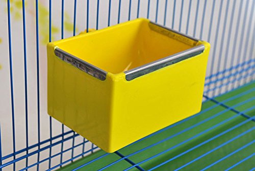 Bird Food Feeding Dish Water Seed Feeder Bowl for Parrot Budgies Parakeet Cockatiels Conure Lovebirds Finch Pigeons African Greys Poultry Chinchilla Guinea Pig Rabbit Cage