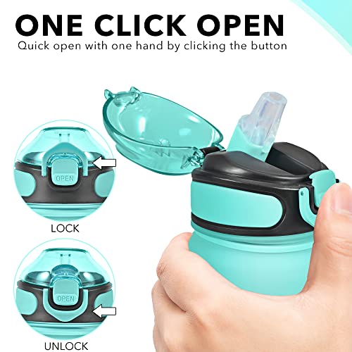 Enerbone 32 oz Drinking Water Bottle with Times to Drink and Straw, Motivational with Carrying Strap, Leakproof BPA & Toxic Free, Ensure You Drink Enough Water for Fitness Gym Outdoor - color: Luca