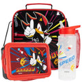 Get Trend Shadow the Hedgehog Boys Lunch Box 3Pc Set | Kids Insulated Lunch Bag with BPA-Free Water Bottle and Bento Box, Back to School Gifts for Boys - color: Black/Red Shadow