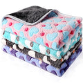 Reginary 4 Pcs Waterproof Guinea Pig Blankets Washable Small Animal Fleece Bedding Absorbent Guinea Pig Cage Liners Reusable Training Pee Pad Pet Sleep Mat for Hamster(Heart Pattern,24 x 47 Inch) - size: 24 x 47 Inch
