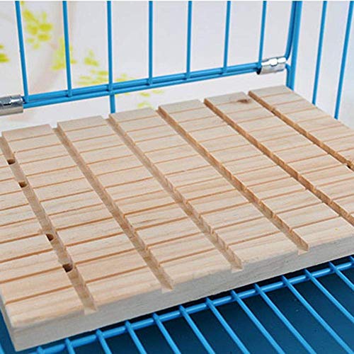 Litewoo Rabbit Scratch Board Claws and Teeth Care Chew Toys Bunny Wood Pad | Natural wood, antiskid & edible, rabbit scratch board for digging/chewing, for chinchilla/guinea pig, 10.63"x7.87"x0.6" - color: A 10.63x7.87 inch