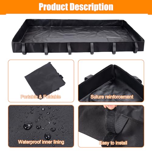 Guinea Pig Cage Bottom Tarp for C&C Grids Habitat Cage Panel, 47x24 inches Guinea Pig Cage Liner Base, Washable Small Animal Cage Bedding for Rabbits Hamsters Hedgehogs Ferrets Small Pets(No Cage)