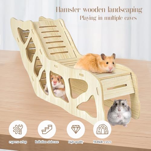 Hamster Tunnel Hamster Hideout Climbing Hamster Ladder,Burying in Hamster for Bedding,for Dwarf Gerbils and Mouse Mice Rat Other Small Animals Etc (Labyrinth Tunnel A-Large) - color: Large A
