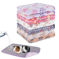 YUEPET 3 Pack Waterproof Guinea Pig Blankets, Fleece Cage Liners, M | Guinea Pig Fleece Cage Liners, Waterproof Backing, Machine Washable, Soft Fleece bunny blanket, 35 x 24 in - color: Purple+blue+beige+white+pink+coffee, size: S-23"×16"