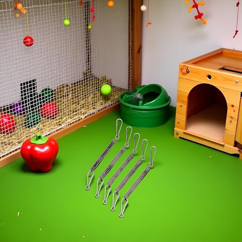 5 Pcs Replacement Water Bottle Springs with 2 Clips Used Singly or in Combination to Hold Rabbit Water Dispenser Drinking Bottle for Small Animals Feeding and Watering Supplies Pet Supplies