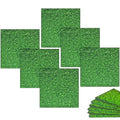 VERAMI Chicken Nesting Box Pads,12"x12" Washable Artificial Grass Rug Carpet Fake Grass Synthetic Turf Mat for Chicken Coop Pet Garden Lawn Indoor Outdoor (Green-6 pcs)
