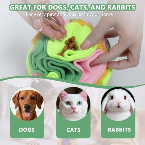 Vibrant Snuffle Ball for Dogs, Playful Color-Mix Slow Feeder Toy, Eye-Catching Interactive Puzzle for Mental Enrichment, Indoor Fun for Small Medium Large Dogs - color: Multi-colored, size: Medium