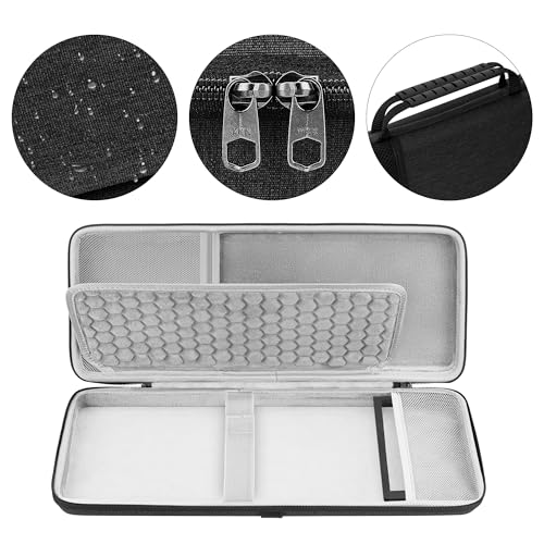 GEEKRIA 75% 84-Key Keyboard and Mouse Combo Case, Compatible with AULA F75 Pro / F75, Keychron K2 Version 2/ K2/ Q1/ V1, ASUS ROG Azoth 75%, Redragon K673 PRO, Hard Shell Travel Bag - size: Keyboard + Mouse