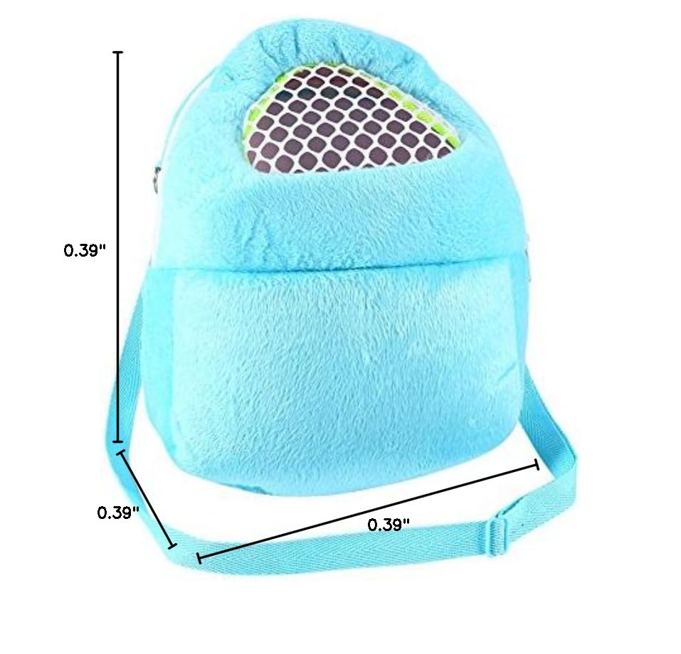 Tbest Pet Carrier Bag Hamster Rat Cat Rabbit Pet Sling Carrier Backpack Hedgehog Chinchilla Ferret Sleeping Outdoor Traveling Bag Handbags Backpack - color: Blue