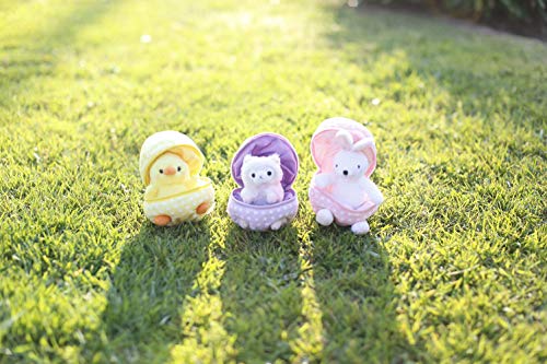 Easter Stuffed Animal - 6 inch - Surprise Zip up Egg Hideaway Springtime Inspired Plush Toy Gift for Kids, Boys and Girls - Easter Mother's Day Birthday (New Bunny-Egg) - color: New Bunny-egg