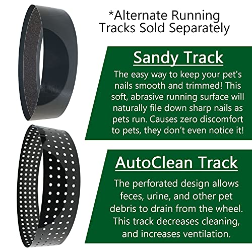 Silent Runner Glow Wheel - 12" Regular - Exercise Wheel (Wheel + Autoclean Track + Cage Attachment) - size: Wheel + Autoclean Track + Cage Attachment